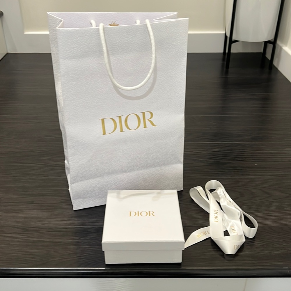 Christian Dior jewelry box, bag & ribbon
